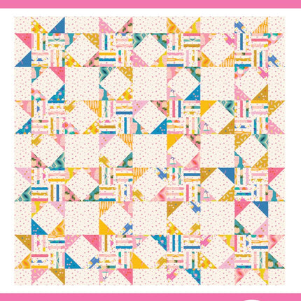 Joyful Sawtooth Stars Quilt Pattern