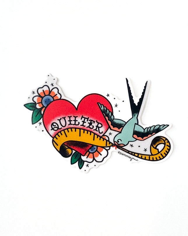 Quilter Tattoo Sticker