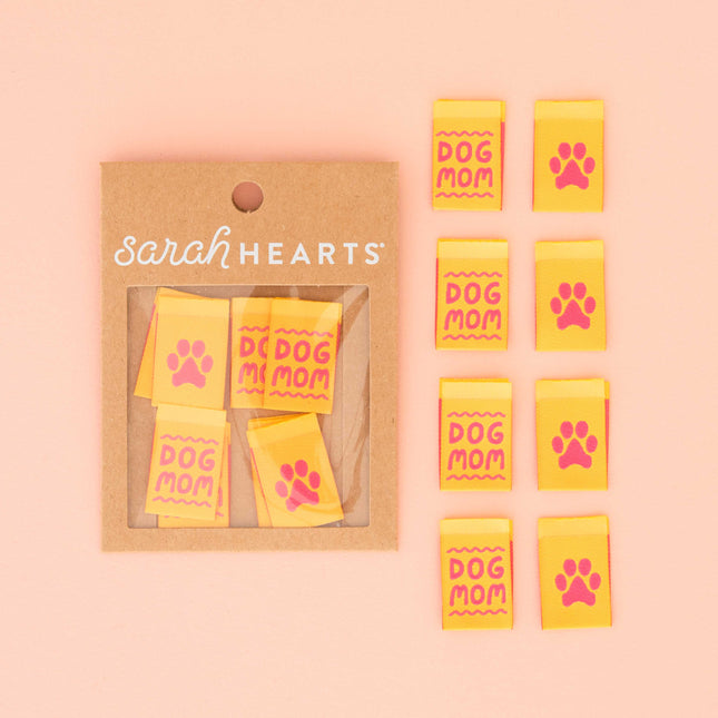 Dog Mom Woven Sewing Labels