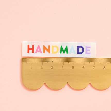 Handmade Woven Labels - Rainbow Colors