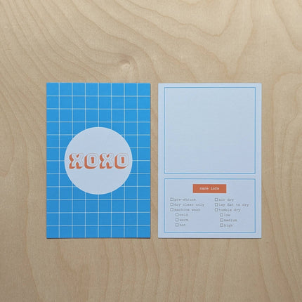 Kohamche - Cards with Care Instructions for Handmade Gifts