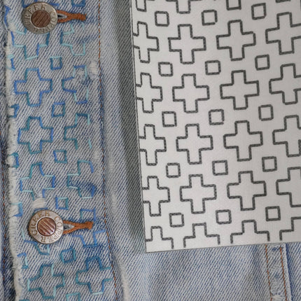 Sashiko Inspired Mending Stick and Stitch Patterns- Vol 2