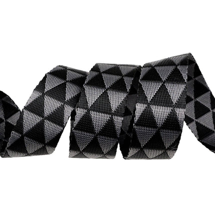 Webbing - Kinda Shady in Carbon - Graywork - 1 1/2" width - by Tula Pink