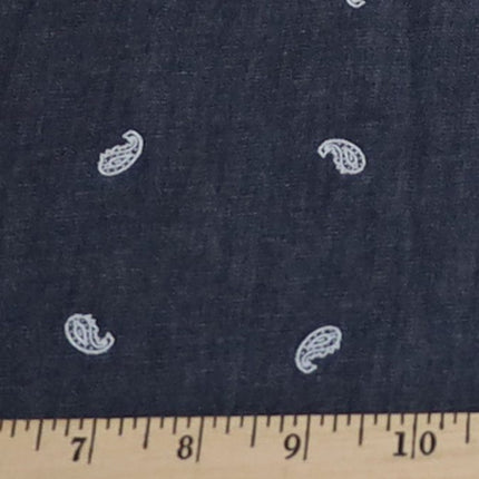 Chambray - Cotton - Baby Paisley