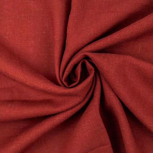 Linen - Linen/Viscose/Spandex - Maroon