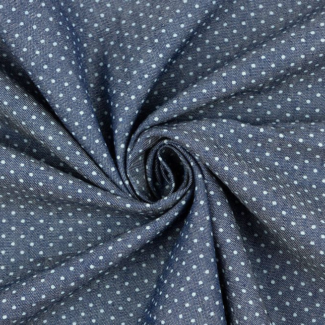 Chambray - Cotton - Capri Micro Dot