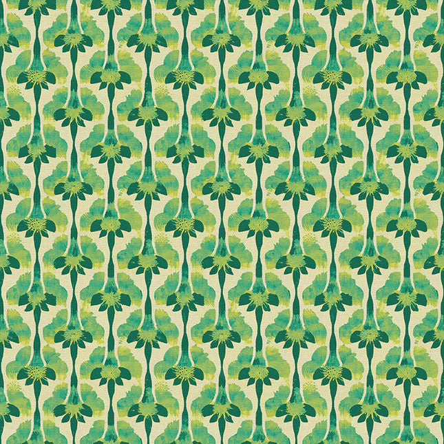 Abstract Stems - Green on Chartreuse
