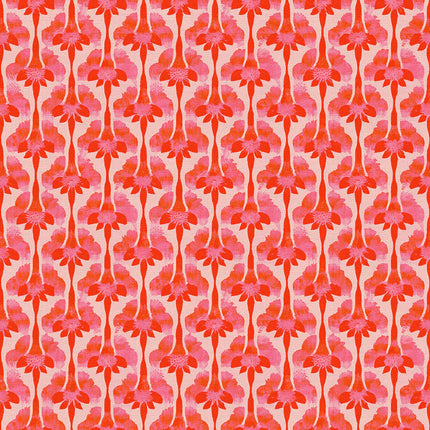 Abstract Stems - Red on Cream