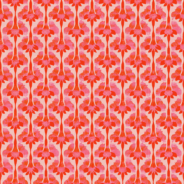 Abstract Stems - Red on Cream