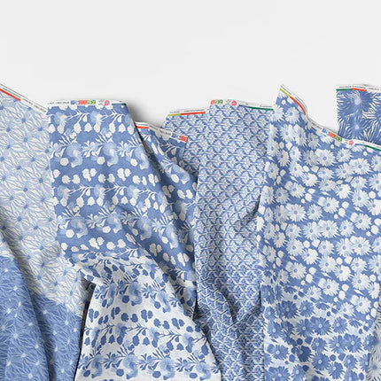 Flat Fat Stack - Abstract Florals - 12 FQs