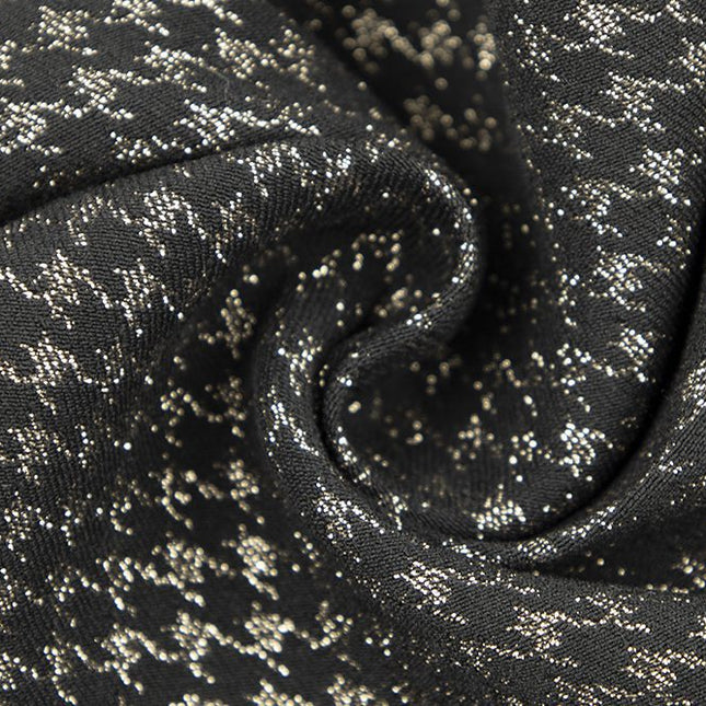 Knit/Metallic - Houndstooth - Midnight Luxe