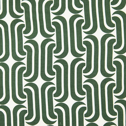 Linen - Rayon/Linen Blend - Modern Maze - Olive