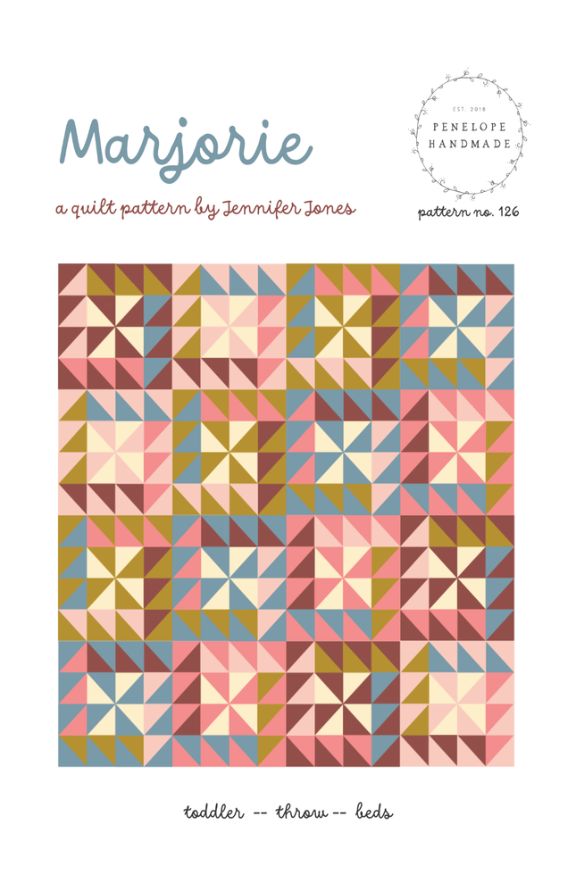 Marjorie Quilt Pattern |  Paper Pattern