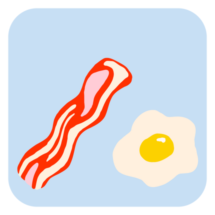 Bacon & Egg Buddies Iron On