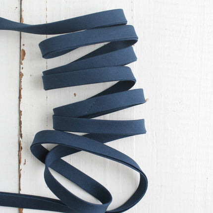 1/2" Double Fold Bias Binding -  Navy