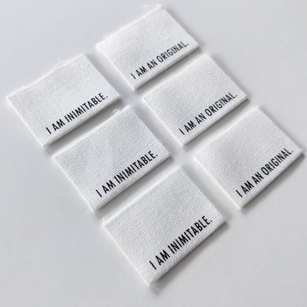I Am Inimitable. I Am An Original. Labels