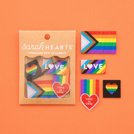 Pride Rainbow Iron-on Label Multipack