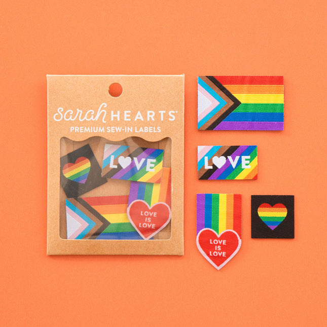 Pride Rainbow Iron-on Label Multipack
