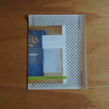 Sashiko Inspired Star/Ten Cross Stick and Stitch Pattern