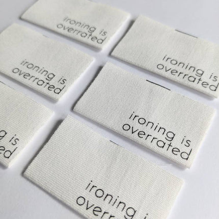 Ironing Is Overrrated Labels