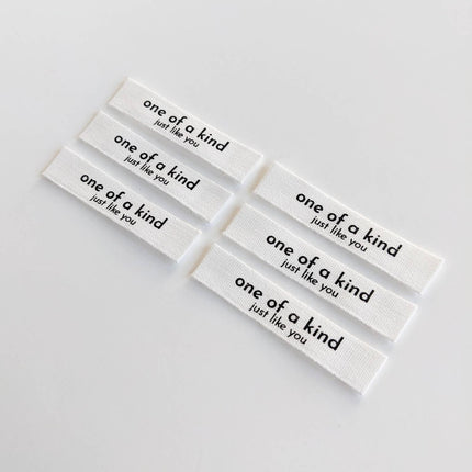One of a Kind, Just Like You Labels
