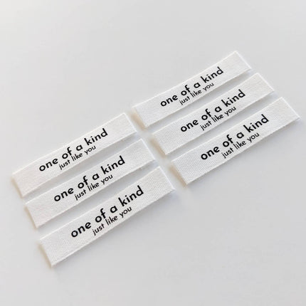 One of a Kind, Just Like You Labels