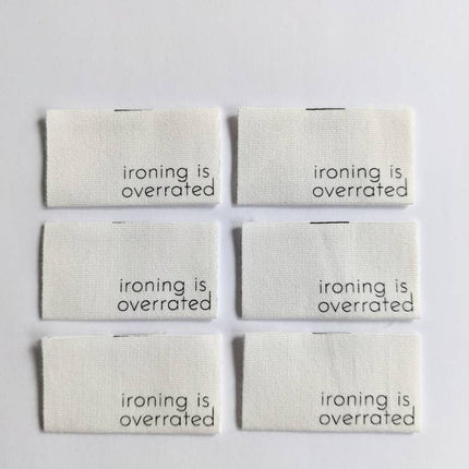 Ironing Is Overrrated Labels