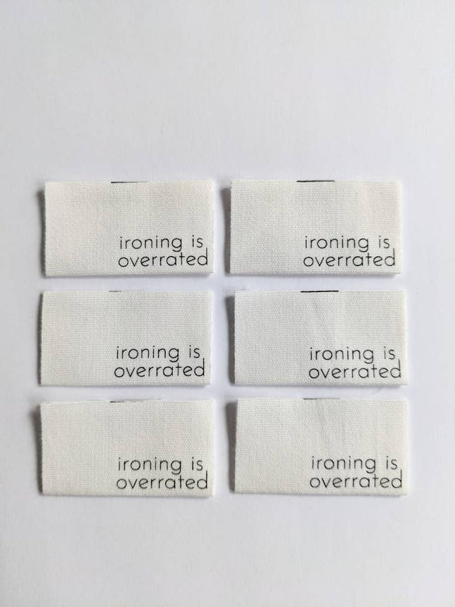 Ironing Is Overrrated Labels