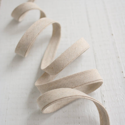 1/2" Double Fold Bias Binding -  Natural
