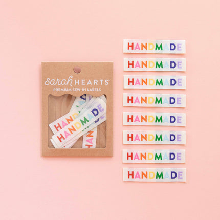 Handmade Woven Labels - Rainbow Colors