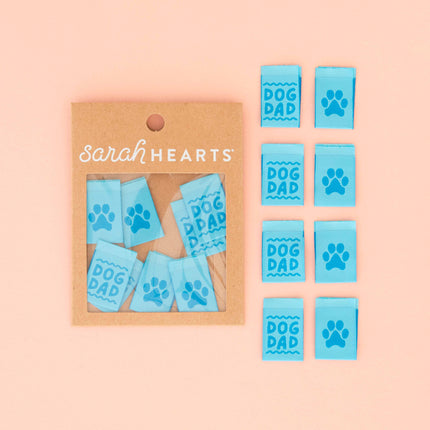 Dog Dad Woven Sewing Labels
