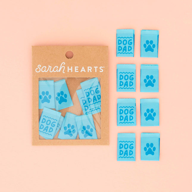 Dog Dad Woven Sewing Labels