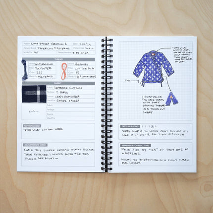 Black & White Sewing Journal - Kohamche