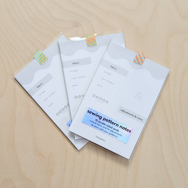 Sewing Pattern Note Cards  — Pack of 10