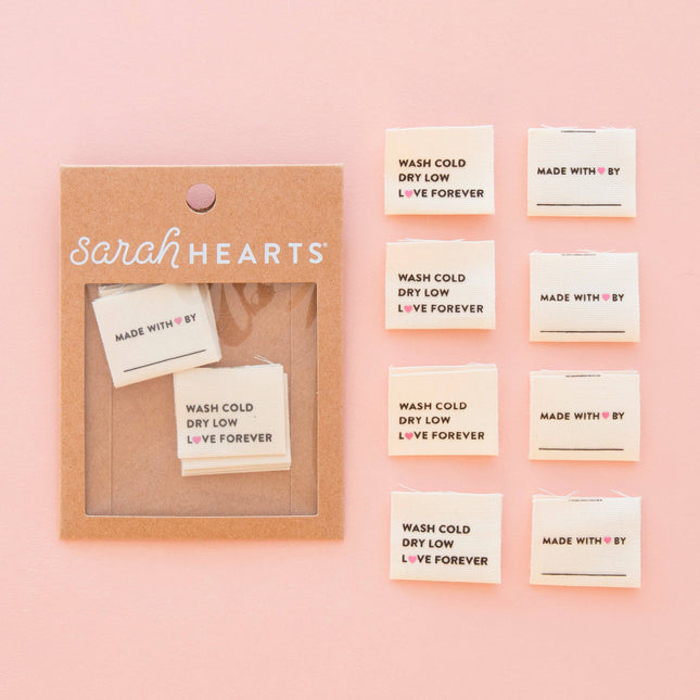 Wash Cold Dry Low Organic Cotton Sewing Labels