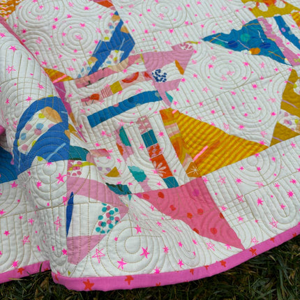 Joyful Sawtooth Stars Quilt Pattern