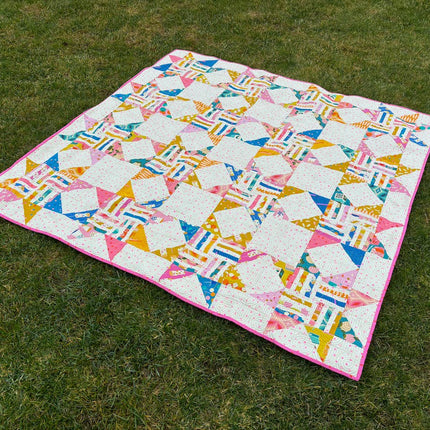 Joyful Sawtooth Stars Quilt Pattern