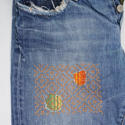Sashiko Inspired Mending Stick and Stitch Starter Pack