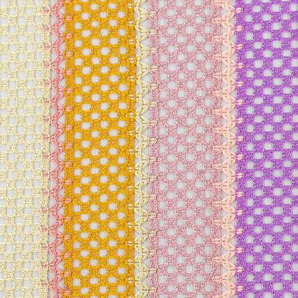 Knit/Sweater - Striped Crochet - Pastel Sorbet