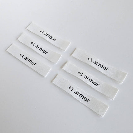 Plus 1 Armor Labels