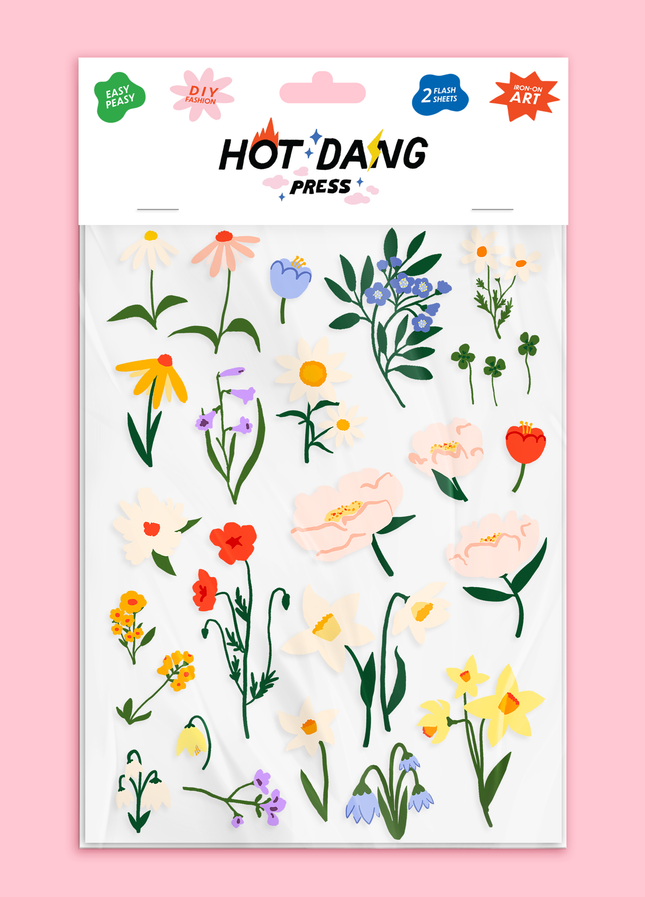 Flowers Always Iron-On Sheet Set