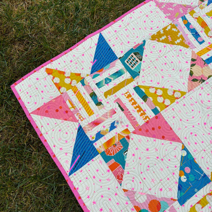 Joyful Sawtooth Stars Quilt Pattern