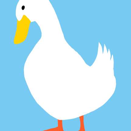 One Big Iron-On Duck