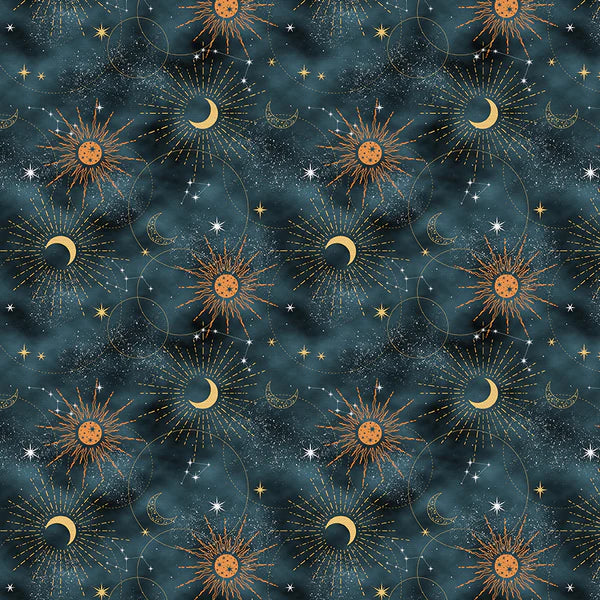 Quilting Cotton - Cotton - Magical Night - Celestial Night