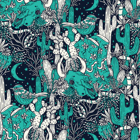 Quilting Cotton - Organic Cotton - Desert Dance - Wild West Whimsy - Jillian Nichole