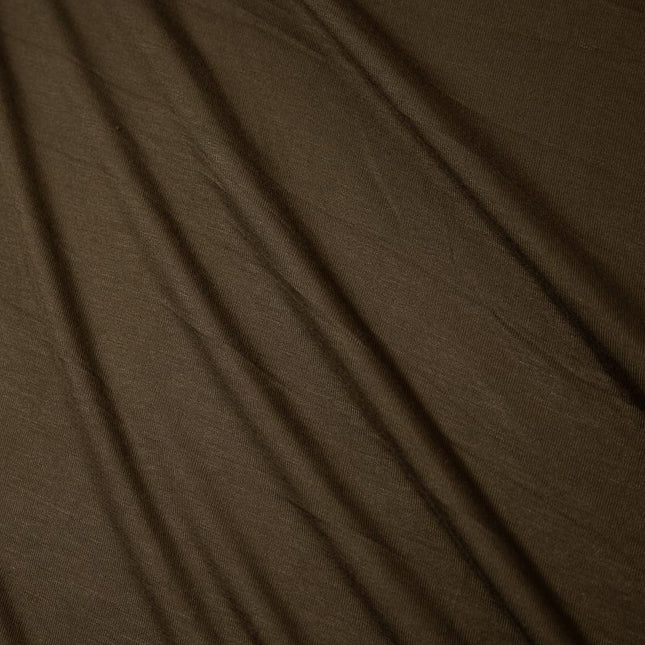 Knit/Jersey - Stretch Bamboo Rayon - Dark Brown