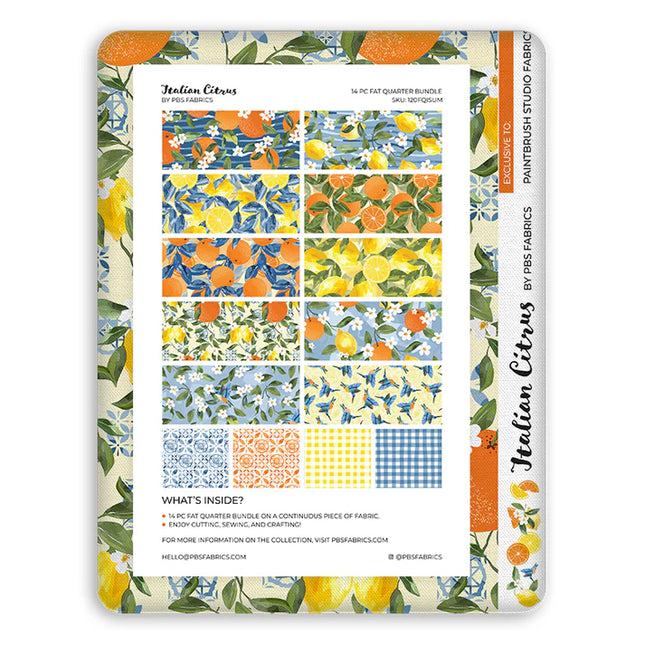 Flat Fat Stack - Italian Citrus - 14 FQs