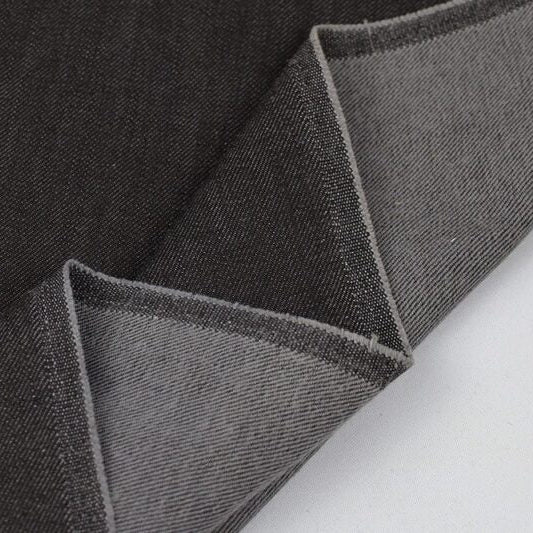 Denim - Cotton/Spandex Blend - Roma Heritage Selvedge - Noir