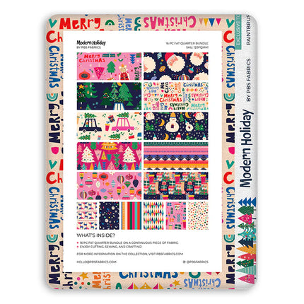 Flat Fat Stack - Modern Holiday - 16 FQs