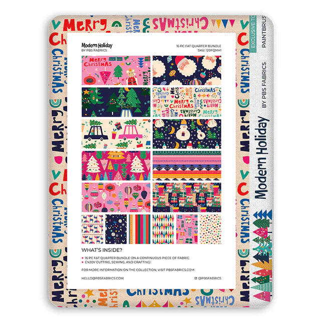 Flat Fat Stack - Modern Holiday - 16 FQs